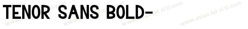 tenor sans bold字体转换